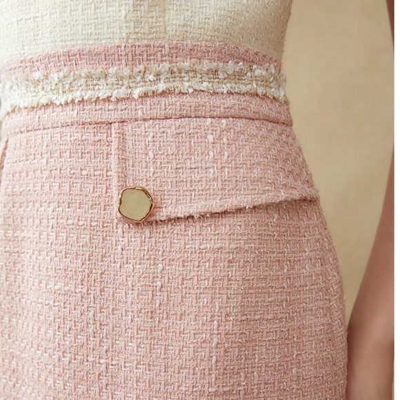 MOTF PREMIUM TWO-TONE HALTER TWEED DRESS - Picture 4 of 11